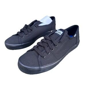 Keds Women's Kickstart Sneakers WF54683 Black/Black Size 6.5M Ortholite NIB